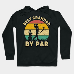 Vintage Best Grandad By Par Funny Golfing Golf Player Gift Hoodie